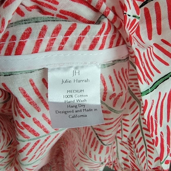 Julie Harrah Isabelle Dress in Red Chevron size M NWT - Picture 6 of 11